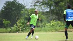 Teófilo Gutiérrez entrenando con el Real Cartagena