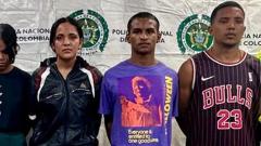 Alias Brayitan junto a otros capturados