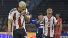Teófilo Gutiérrez celebrando un gol con Junior.
