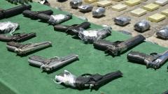 Armas incautadas en el barrio Tabor.