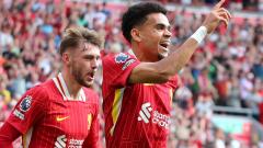 Luis Díaz en un partido con Liverpool.