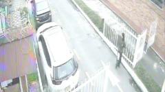 Captura de video de intento de huída de sicario de Miguel Uribe.