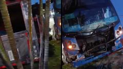 Choque en la vía a Juan Mina.