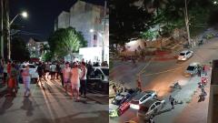 Escena en sector de Las Colinas.