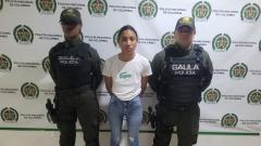 La capturada quedó a disposición de la Fiscalía General de la Nación.