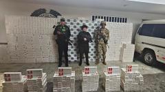 Mercancía de contrabando incautada en Palomino, La Guajira.