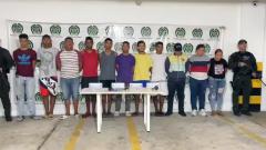 Miembros de 'los Costeños' capturados.