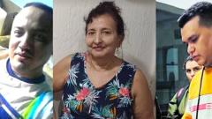 Otón, jefe de 'los Costeños', su madre y Digno Palomino.