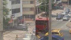 Momento en que el sujeto huye del lugar.