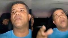 Taxista en el momento del robo