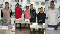 Los capturados fueron dejados a disposición de la Fiscalía General de la Nación.