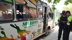 Fotografía de referencia de los buses afiliados a la empresa SOTRANSPA.