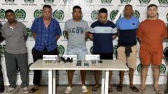 Fotografía de reseña de los capturados