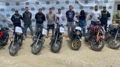 Los seis capturados por el robo de motocicletas 