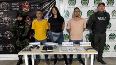 Los capturados fueron puestos a disposición de la Fiscalía General de la Nación.