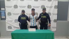 Hombre capturado en Rebolo, Barranquilla.