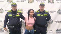 La mujer fue capturada luego de que huyera del lugar.
