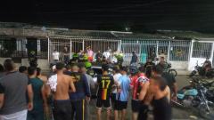 Imagen del vehículo luego del asesinato.