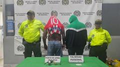 Los dos capturados presentaban antecedentes por hurto