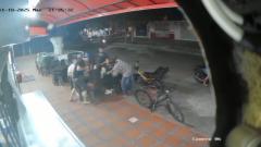 Fotografía captada en el momento del atraco.