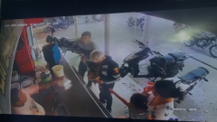 Momento del atentado