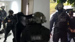 Fotografía durante operativo coordinado por el GAULA.