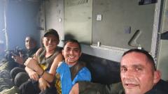 Imagen del momento del rescate