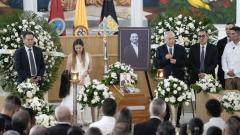 Despedida en Ocaña a Diógenes Quintero, fallecido en accidente aéreo.