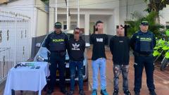 Los tres capturados en flagrancia