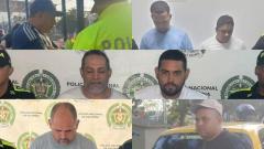 Fotografía de los capturados
