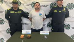 Manuel Vázquez Vergara, de 37 años, fue sorprendido con dos cargas de 500 gramos de pentonita