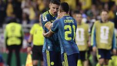 James Rodriguez durante el debut de Colombia en la Copa del Mundo