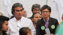 Claudia López y Sergio Fajardo, representantes del centro político