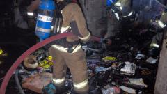 Momento del incendio 