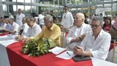 Otty Patiño, comisionado de paz, durante el evento de conmemoración de los 35 años de la Constitución.