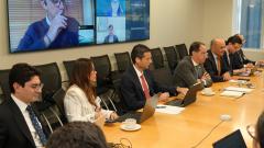 Equipo de prensa Abelardo De la Espriella