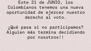 Mensaje de Karol G a través de sus redes sociales 