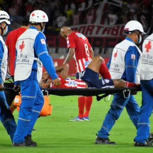 El jugador venezolano salió entre lágrimas del último juego de Junior, que venció 2-0 a Santa Fe el fin de semana en el Metropolitano