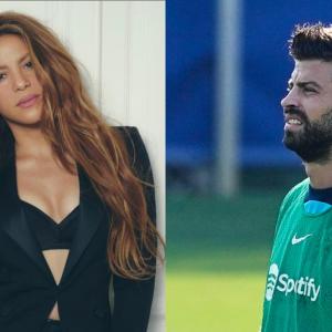 La cantante está en la ciudad de San Diego, mientras que el futbolista está en Miami.