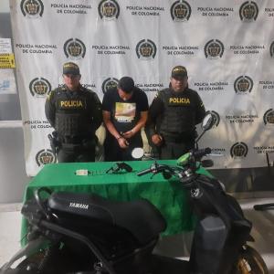 Miller Enrique Ariza Díaz fue capturado y  trasladado a la URI de la Fiscalía.