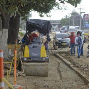 Las obras, que se adelantan desde 2018, han afectado los andenes del sector