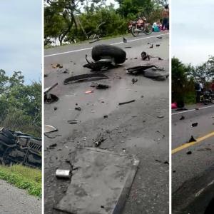 Los vehículos involucrados. 