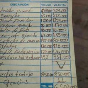 Solamente en cervezas y gaseosas le cobraban de a $45.000