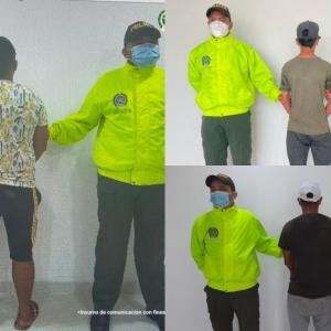 Capturados por los distintos delitos. 