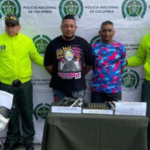 Alias Maldad junto a Rodolfo Manuel Gutiérrez Parejo, quien lo acompañaba en el momento de la captura.