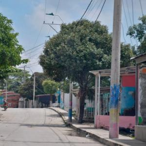 La riña se produjo en esta cuadra del barrio Evaristo Sourdis, de Barranquilla.