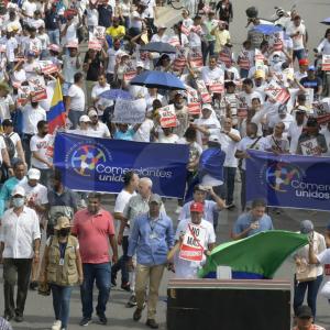 Así se desarrolla la marcha en Soledad.