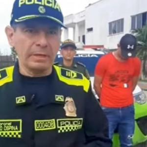 alias Salchichón fue detenido por la Policía Metropolitana de Barranquilla. 