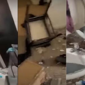 Así quedó la casa a raíz del hecho