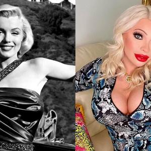 Marilyn Monroe en los años 60's y Serena Smith.